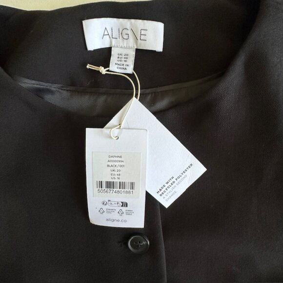 ALIGNE Daphne Long Waisted Blazer Size 16 NWT - Picture 4 of 6